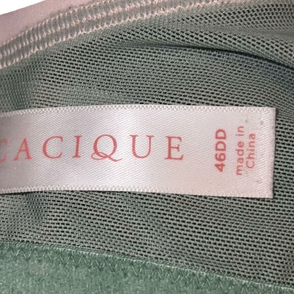 Plus Size Cacique Lightly Lined Balconette Lace Bra Size 46DD - Picture 4 of 6